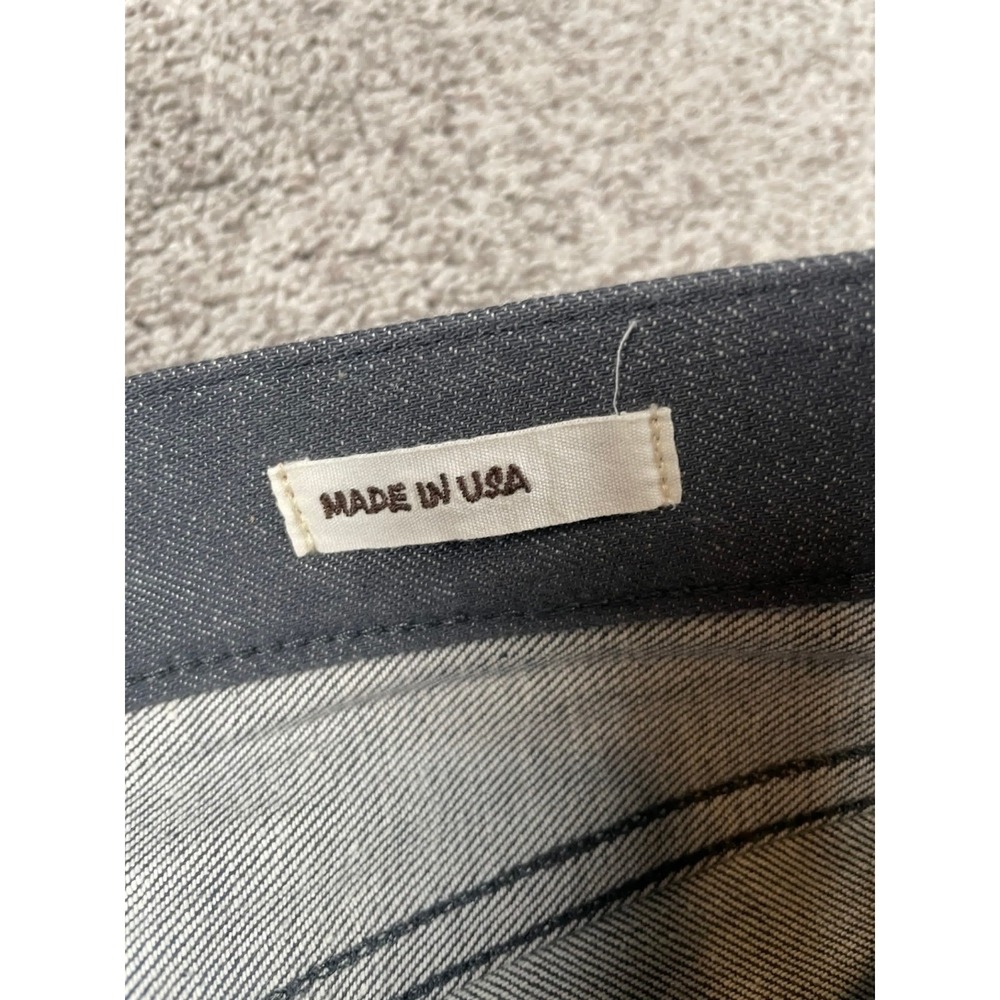 Kato Jeans Mens 33 Hiroshi The Pen Slim Gray Raw Selvedge Denim Designer Cotton - Picture 6 of 11
